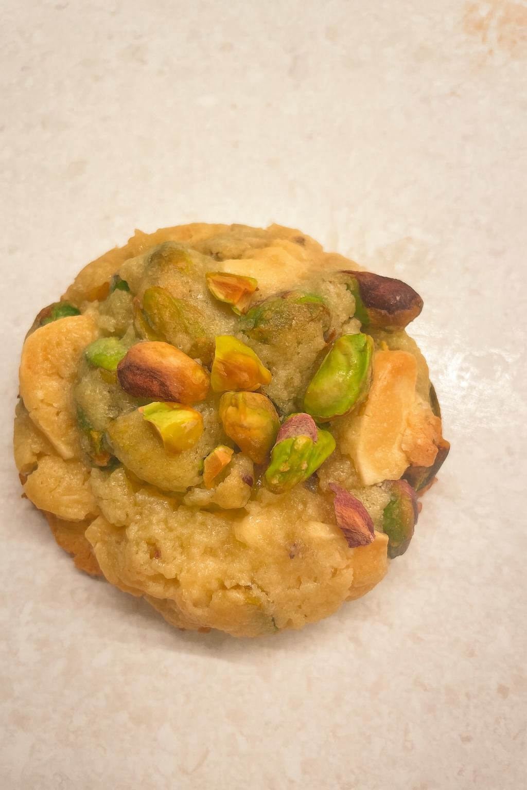 Cookie pistache chocolat blanc valrhona